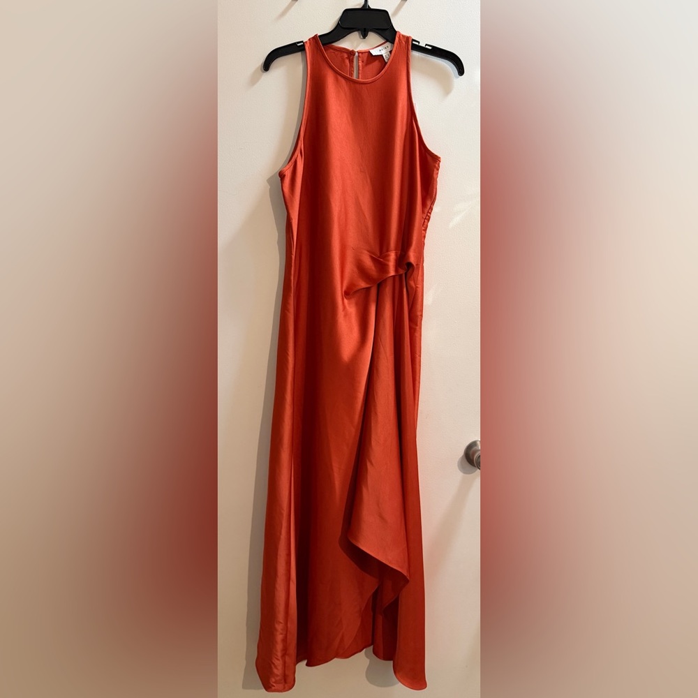 Reiss Orange-Red Sleeveless Shell Top